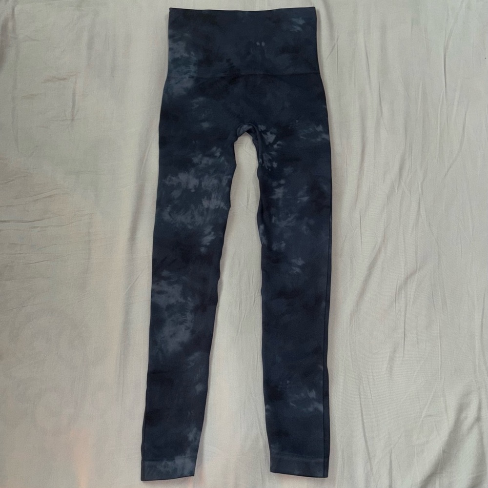 SPANX Deep Blue Tie Dye High Rise Leggings - Picture 5 of 10